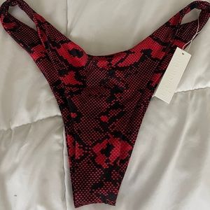 Inamorata red snake bottom Orpheus large new with tags, large